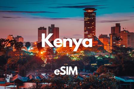 Datos eSIM de Kenia desde 0,5 GB diarios hasta 20 GB 30 días