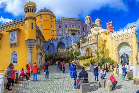 Lisbon to Sintra, Pena Palace, Regaleira, Roca, Cascais, day tour