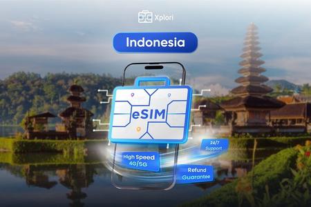Indonesia eSIM (3 to 30 days. Up to 60GB of data)