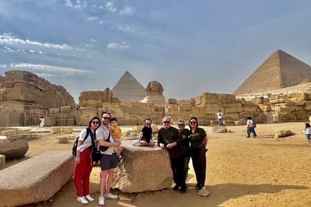 Visite d'une demi-journée des pyramides de Gizeh et du Grand Sphinx avec guide privé