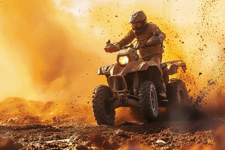 Marrakech Sunset Desert Quad Bike Camel Dinner Fire Show