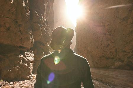 Hiking into the Sunset in Al Ula
