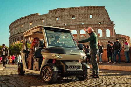 Private 3 H Panoramic Tour of Rome By Golf Cart - pick-up included