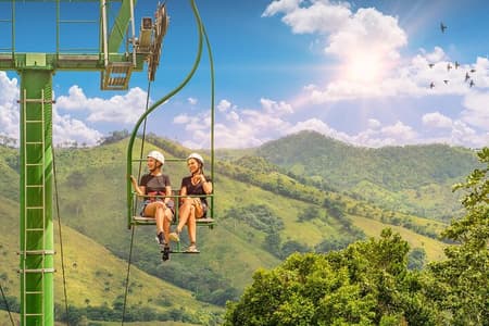 7 Tour's Zipline, Chairlift, Buggy, Horseback Ride Punta Cana