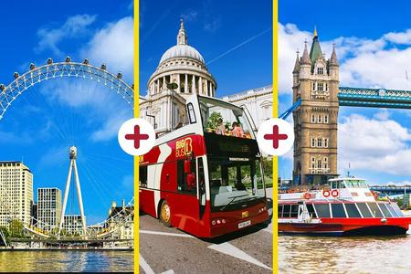 Billet London Eye, Big Bus Hop-on Hop-Off Tour & Croisière fluviale