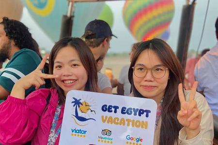Experiencia de lujo en globo aerostático en Luxor con recogida
