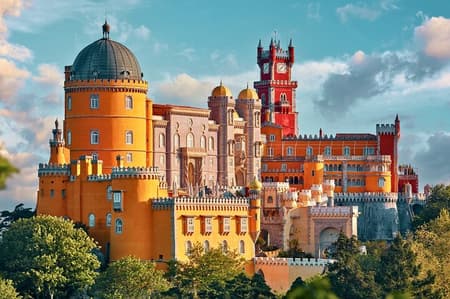 Sintra Small-Group with Regaleira, Pena Palace, Roca and Cascais