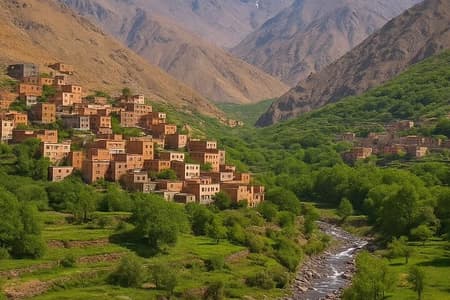 Marrakech : 1 - Dia Atlas Mountains com Vale de Imlil e Cataratas