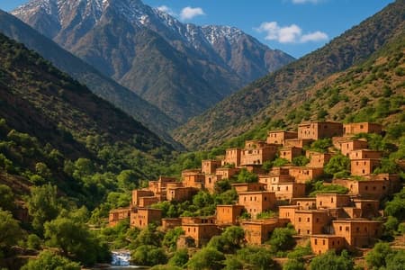 Dagstur till Atlasbergen & Desert Agafay & Berber Villages Waterfalls