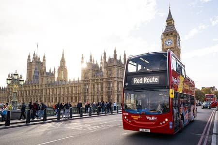 Tour en autobús turístico por Londres con paradas libres y extras que se pueden reservar
