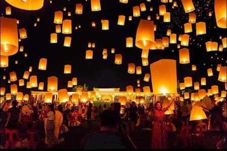 Magical Chiang Mai Lantern Festival 2025 Yi Peng by Ping River