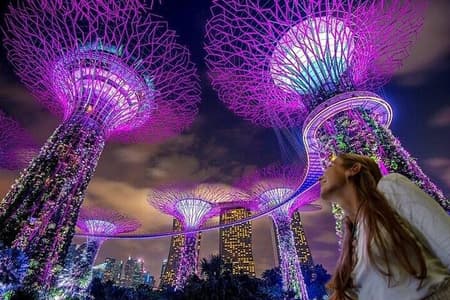 Singapore Guided Night Tour with 2 Light Shows & River Cruise