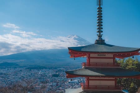 Tour panorámico al Monte Fuji : Lagos, Oshino Hakkai & Pagoda ChureitoTour