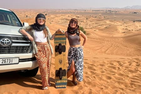 Dubai Private Morning Desert Safari: Camel Ride & Sandboarding
