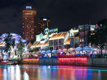 Clarke Quay Local Night Scence - Private Tour
