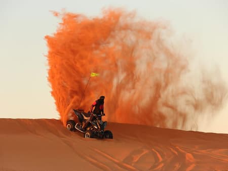 早晨狩猎和四轮摩托车之旅