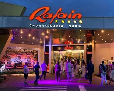 RAFAIN CHURRASCARIA SHOW CENA + SHOW + TRANSPORTE REGULAR