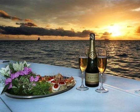 Sun Set Cruise include Sparkling Wine, Canapes, & return transfer (04 Hours) - SIC TOUR