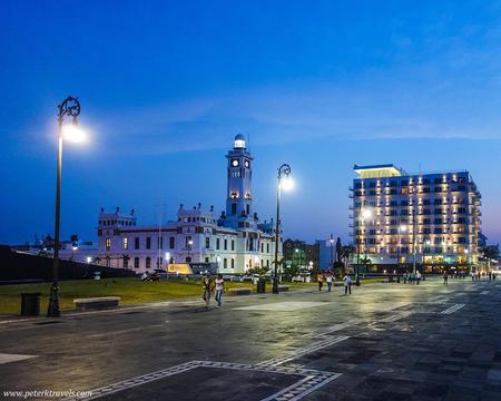 CITY WITH SAN JUAN DE ULUA FROM VERACRUZ