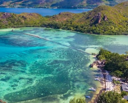 Full Day Visit to Cousin, Curieuse & St Pierre Islands include lunch on Catamaran from Praslin.           