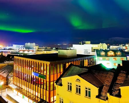 Entrada al centro de información de auroras “Aurora Reykjavík"