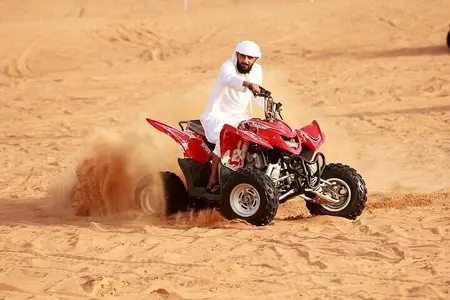 Desert Safari With BBQ Dinner, Quad Bike & Camel Ride from Dubai