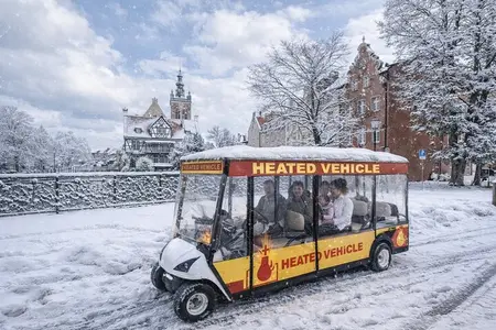 Gdansk: 2H City Sightseeing Tour by Buggy/Golf cart LIVE GUIDED