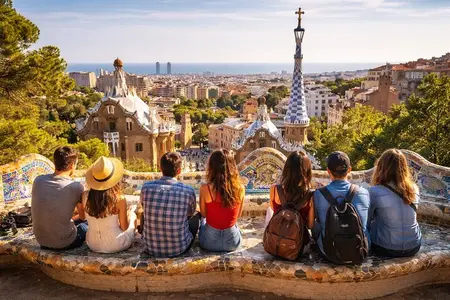 Barcelona em um dia: Sagrada Família, Parque Güell e Cidade Antiga com traslado do hotel