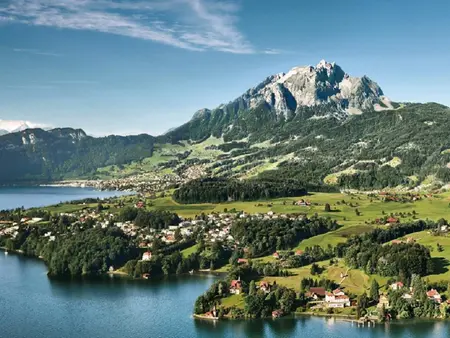 Lucerna e il Monte Pilatus con crociera sul lago, funivia ed escursione sulla ferrovia a cremagliera