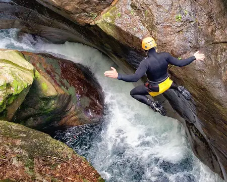 Canyoning at the Parco dell'Infernone