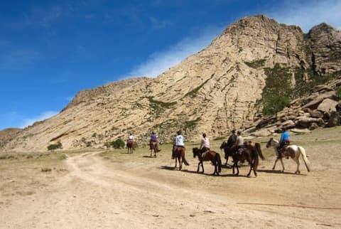 The steppe of Gobi Desert