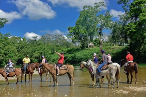 Cavalcata nella giungla dei Maya