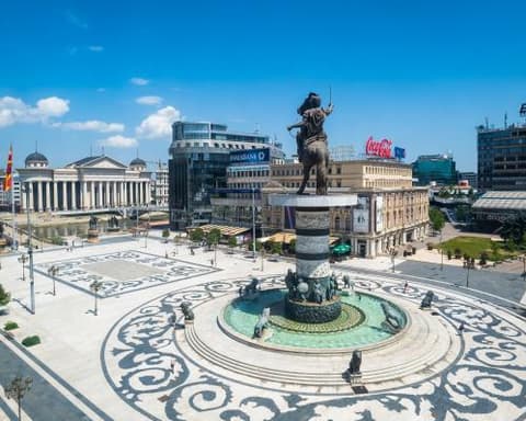 Albânia, Macedónia, Bulgária e Roménia