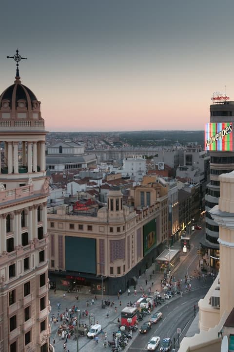 Hotel Atlantico Madrid, View from room
