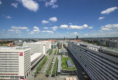 ibis Dresden Zentrum, Aerial view