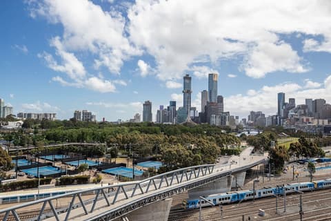 Mantra on Jolimont Melbourne, City view from property