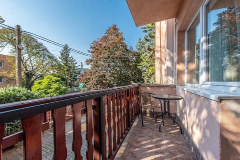 Korona Hotel Panzio, View from room