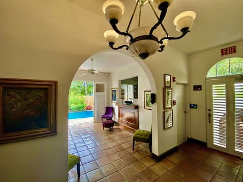 At Wind Chimes Boutique Hotel, Interior entrance