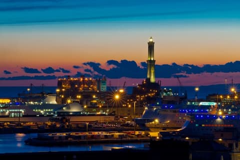 Grand Hotel Savoia, Front of property - evening/night