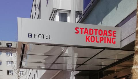 Stadtoase Kolping Hotel, Front of property