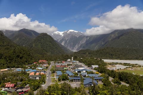 Scenic Hotel Franz Josef Glacier, Aerial view