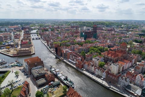 Hanza Hotel, Aerial view