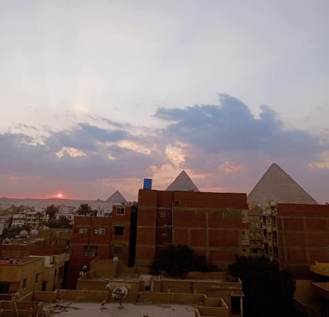 King Badr pyramids inn, View from property