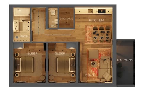 Black Eagle Luxury Appartements, Room