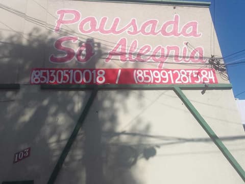 pousada so alegria, Exterior