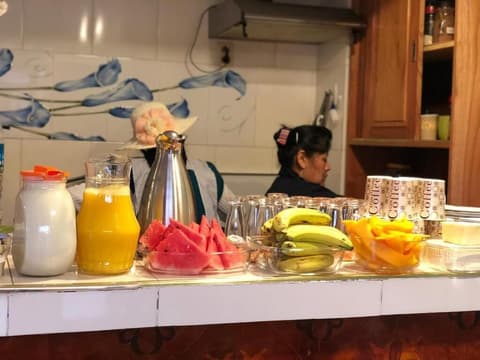 Hostal Iskanwaya, Breakfast meal