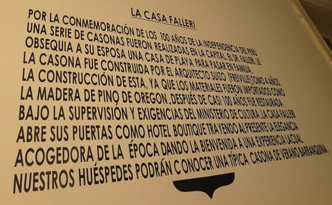 Casa Falleri Boutique Hotel, Interior entrance