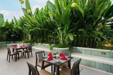 Banana Garden Villa, Breakfast area