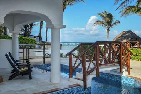 Hidden Beach Resort Au Naturel Adults Only, Catamarán, Cenote, All & More Inclusive, Living area