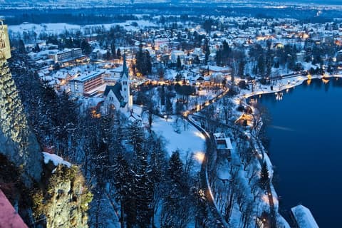 Bled Rose Hotel, Aerial view